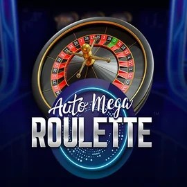 Auto Mega Roulette slot icon by Pragmatic Play, available at Happyjokers Casino