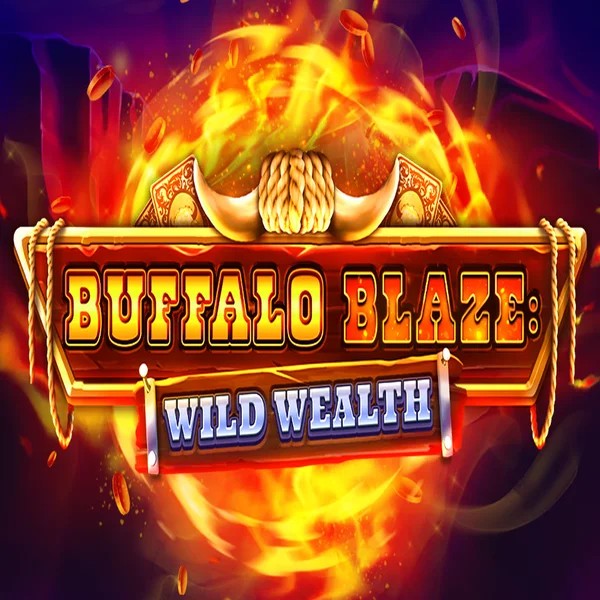 Buffalo Blaze Wild Wealth slot logo by OctoPlay at Happyjokers Casino