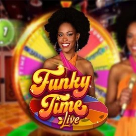Live Casino logo of Funky Time from Evolution at Happyjokers Casino