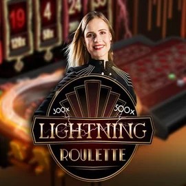 Lightning Roulette logo – Live Casino by Evolution at Happyjokers Casino